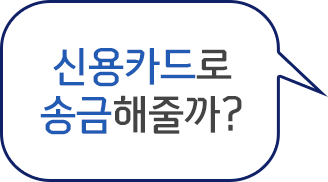 신용카드로 송금 해줄까?