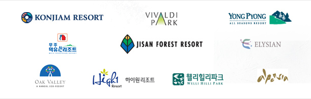 konjiam resort, ߵũ, yong pyong,  긮Ʈ, JISAN FOREST RESORT, ELYSIAN, OAK VALLEY, ̿Ʈ, ũ  