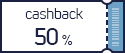 cashback 50%