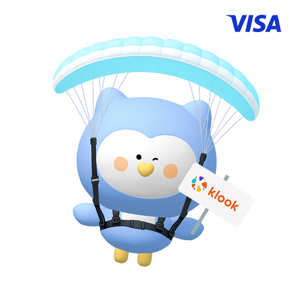 klook 들고있는 펭귄, VISA