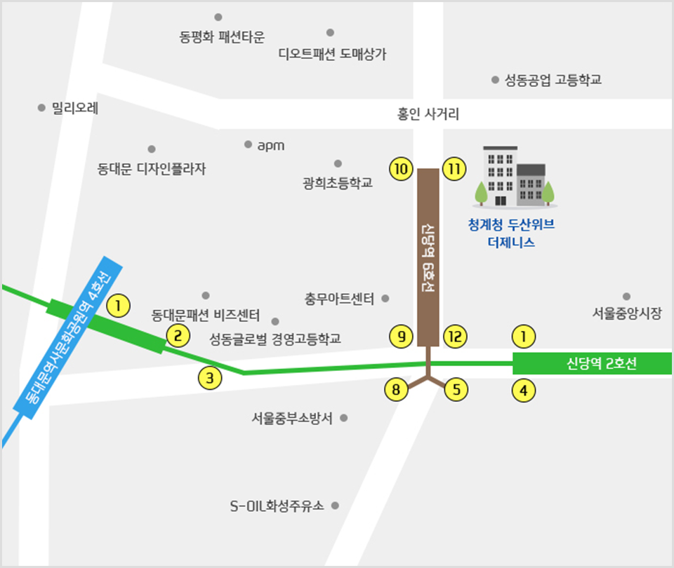 청계천 두산위브더제니스