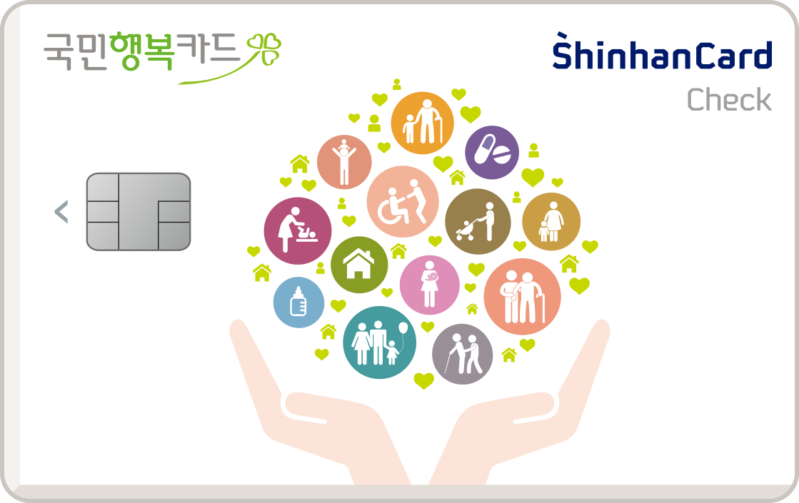 신한카드 국민행복 체크 앞면