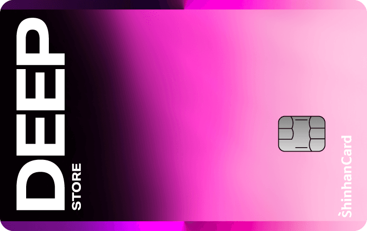 신한카드 Deep Store 카드 플레이트 이미지